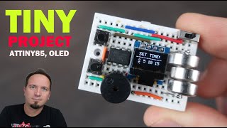 Tiny Project - Countdown timer (Attiny85 , 64x32 OLED and datacute library)