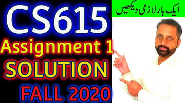 CS615 Assignment No 1 Solution Fall 2020 || Abid Farooq Bhutta || Project Management Solved CS615
