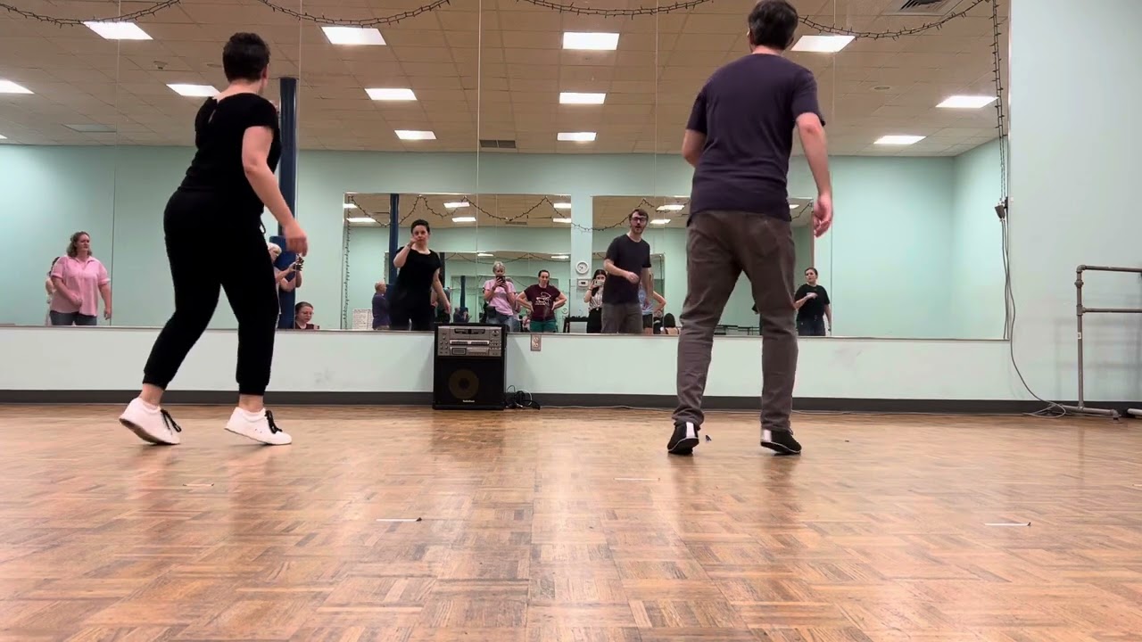 Triple Step Exercise with Jennifer Thompson and Justin Mann at Nac Swing Dance