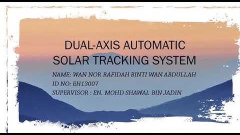 Dual-Axis Automatic Solar Tracking System