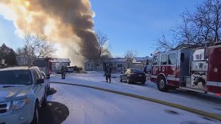 Aurora Firefighters Rush To Burning Home, Black Smoke Billowing From Roof