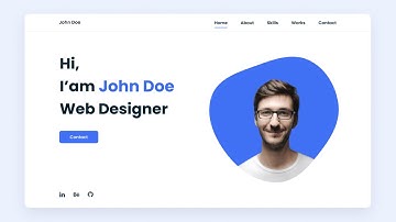 Responsive Personal Portfolio Website Using HTML CSS & JS (Free Source Code)