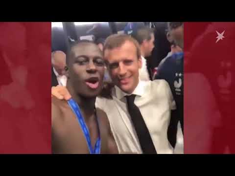 Video: Geste Des Französischen Präsidenten Bei Der Fußball-Weltmeisterschaft