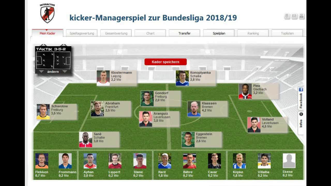 Kicker Manager Interactive Tipps