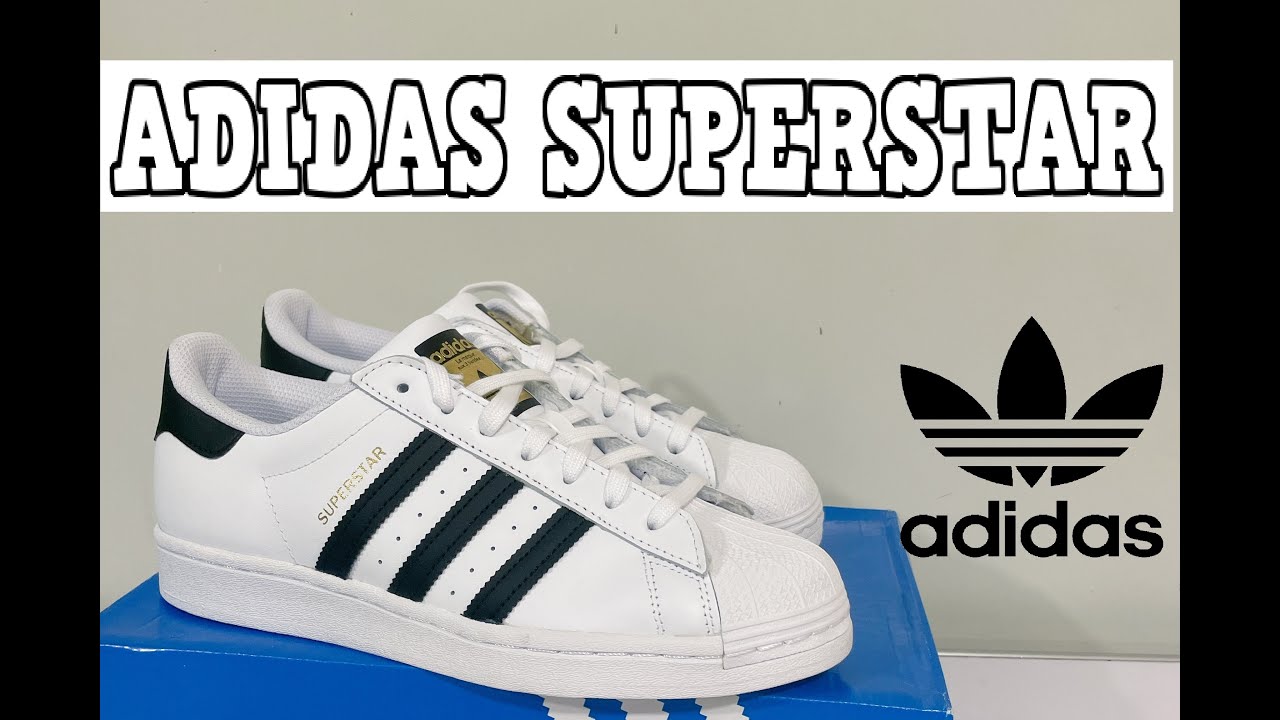 CLÁSICOS E INDESTRUCTIBLES: Adidas blancos con rayas negras |Adidas Superstar white&black - YouTube