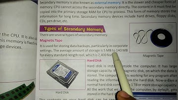 Class-5 Computer Chapter-3 (Computer Memory) Part-5  By:- Kishan Sir