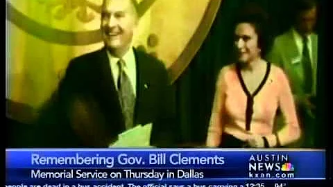 Remembering Gov. Bill Clements