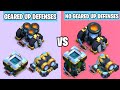 Geared Up Defenses Vs Non Geared Up Defenses On Coc||Clash Of Clans||