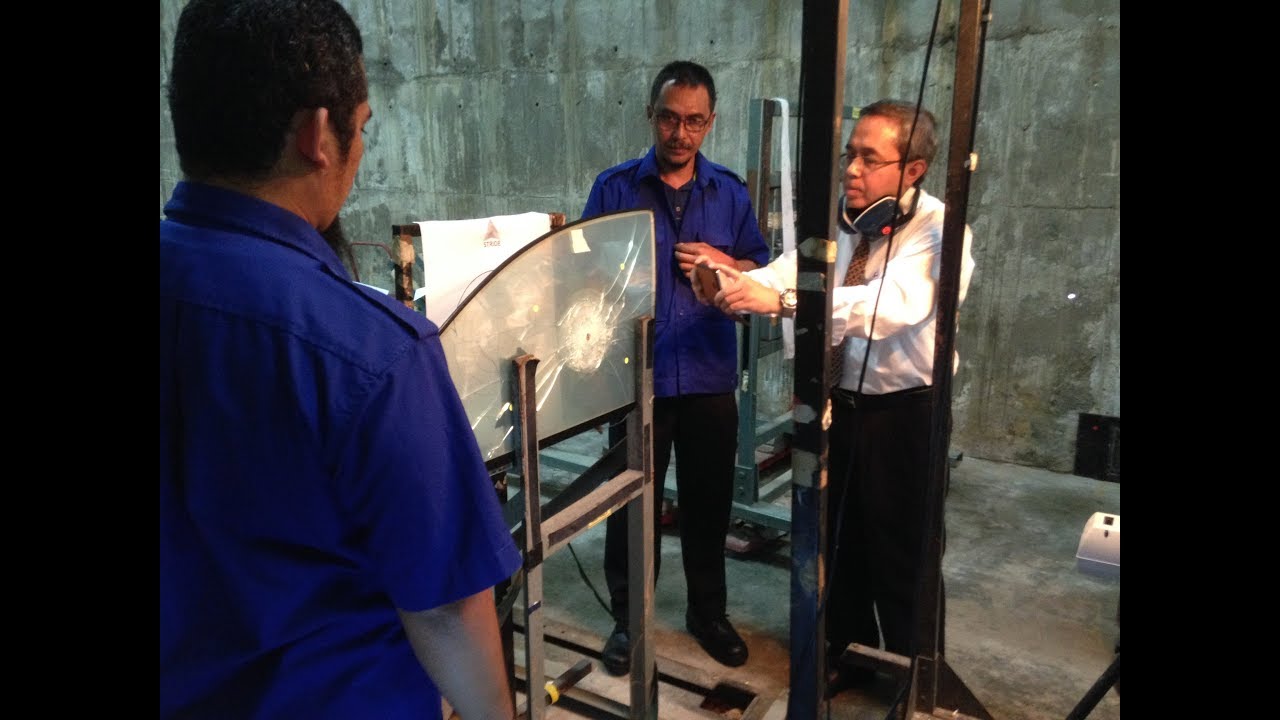 Proton test STEC Armour bulletproof glass