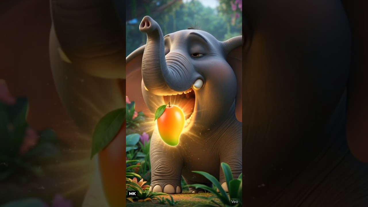 Golu Elephant Aur Jadui Aam 🍋 | Funny 3D Kids Cartoon Story | Moral Story for Children | KM3dCartoon