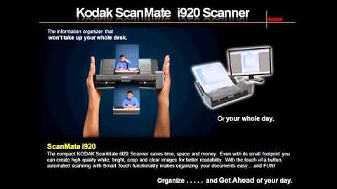 KODAK SCANMATE i920 Scanner Overview
