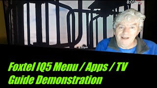 Foxtel IQ5 Menu Apps and Programs Demonstration