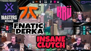 #Shroud Reacts to #FNATIC Derka insane Clutch at VCT Masters ICELAND || #VALORANT || JETT