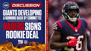 Giants Developing a Running Back By Committee | Nabers Signs Rookie Deal