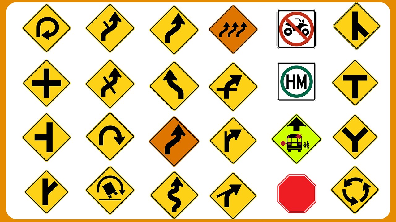 Road Signs & Meanings 2026: Top 150 Questions for DMV Permit Test