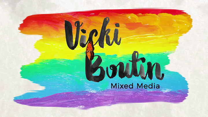 Vicki Boutin Art Crayons, Gesso and Stamps