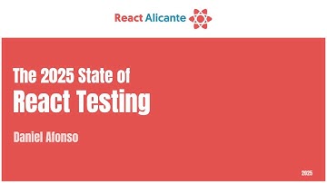 2025 10 03 04 DANIEL ALONSO   CONGRESO REACT ALICANTE  The international React js conference in Spai