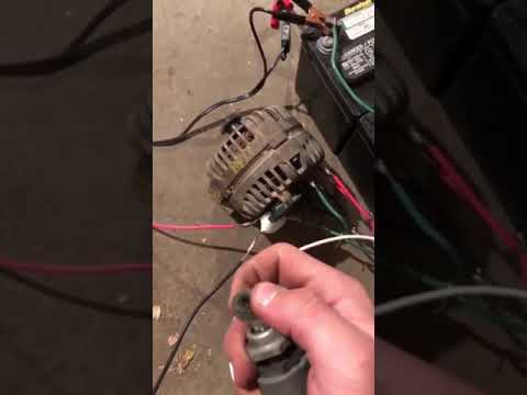 Alternator to motor conversion spin up - YouTube