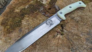 Custom ghost jade G10 scales on customized ESEE Junglas, stripping, etching, file work, and more by Bastian 1,066 views 2 years ago 8 minutes, 18 seconds