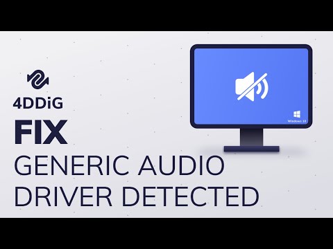 (4 Ways) How to Fix Generic Audio Driver Detected in Windows 10?| Fix Sound Audio Problem Windows 10
