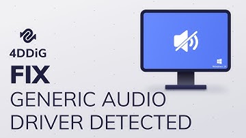 (4 Ways) How to Fix Generic Audio Driver Detected in Windows 10?| Fix Sound Audio Problem Windows 10
