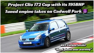 Renault Sport Clio 172 Cup tunned to 195BHP Vs Cadwell Park Track