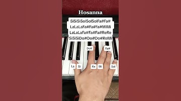 Hosanna piano tutorial facil #musicacristiana #adoracion