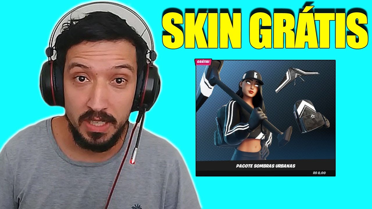 COMO PEGAR A SKIN RUBI DAS SOMBRAS GRÁTIS - PIPOCO FORTNITE