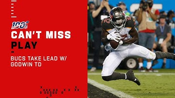 Winston Fires TD Pass to Godwin, Bucs Take the Lead