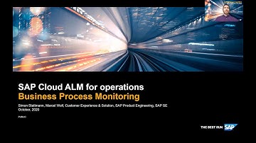 SAP ALM Summit EMEA 2020 – Business Process Monitoring