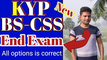 BS CSS end test || KYP end test