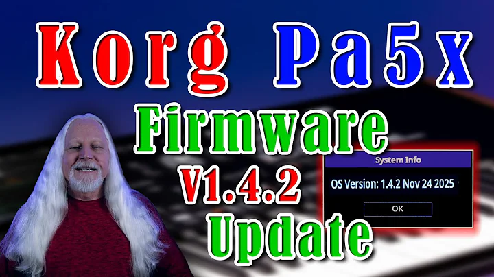 Korg Pa5x Firmware Update 1. 4 .2 Video
