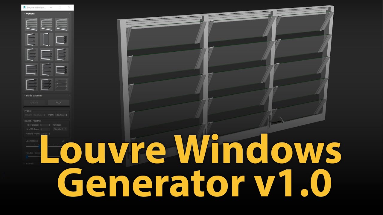 Louvre Windows Generator v1.0 - YouTube