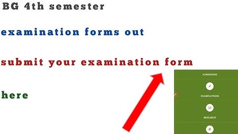 kashmir university | BG 4th semester examination forms out