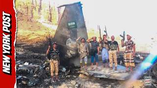 Houthis Claim to Show DESTROYED Saudi F-15 Jet