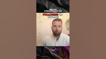 Sports networking tip: be consistent, follow up and key your network in the loop!