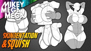 MAPPING BODY SQUISH &amp; SKINDENTATION (How To Draw)