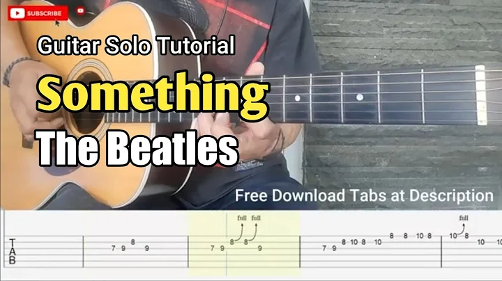 Something-The Beatles|Acoustic Guitar Solo Tutorial Tabs
