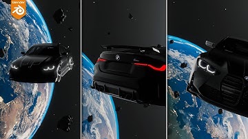 CAR IN SPACE 3D ANIMATION TUTORIAL | Blender | FREE PROJECT FILE