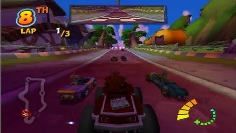 Crash Tag Team Racing PS2 Gameplay Once Upon A Tire