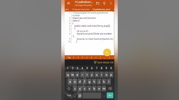 12.Java program to check palindrome number @ankushcoding@User.Client.Ankush#bca#java#coding#viral