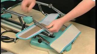 Kinetec Prima Advance™ knee CPM -pads set up-