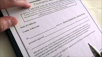 How to Complete a Notary Acknowledgement