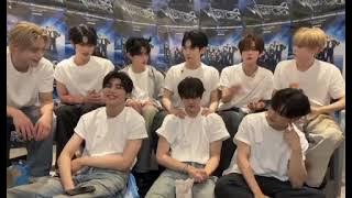 Zerobaseone Instagram Live after Here &Now concert in Seoul🩵