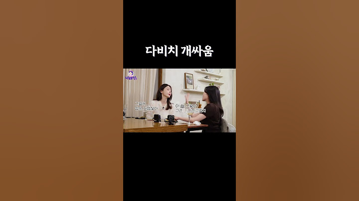 다비치 개싸움
