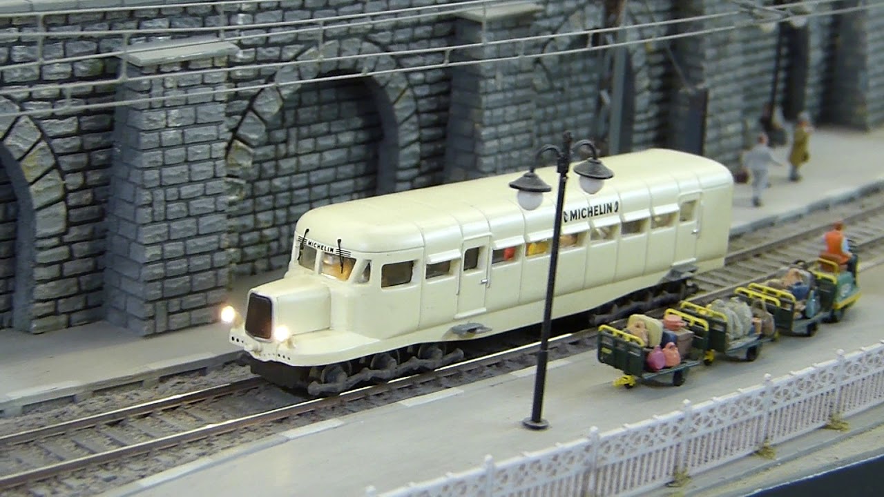 Autorail Statique Editions Atlas Micheline Type 11 1932 - Echelle HO 1/87 - Occasion