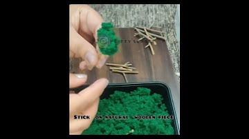 miniature tree making | DIY  for school  projects  and 3D models