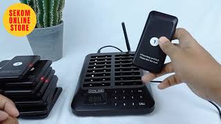 TUTORIAL CARA SETTING PAGER KOLMI WIRELESS CALLING SYSTEM CS160 CS161 Wealth