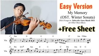 ( free sheet) My Memory - Ost. Winter Sonata || Sheet Music