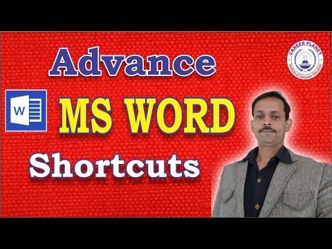 Advance MS Word Shortcuts 